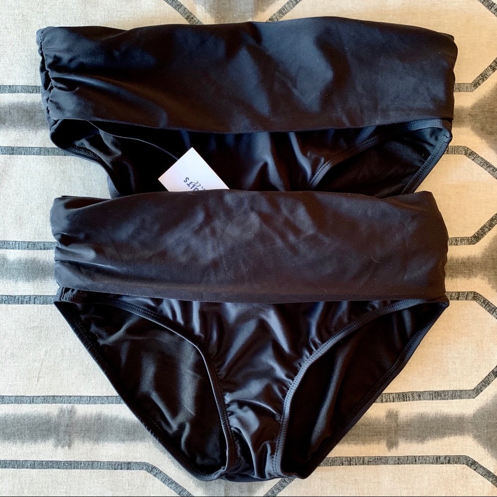 Swimsuits For All black foldover bikini bottom - Picture 2 of 5